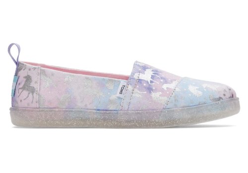 Toms Tie Dye Foil Youth Alpargata Unicorn Kids' Alpargatas | UAE339-374