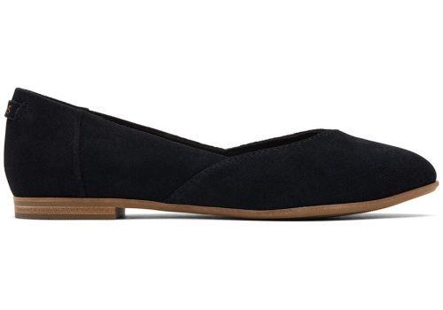 Toms True Black Jutti Neat Flat Women's Flat Shoes | UAE083-226