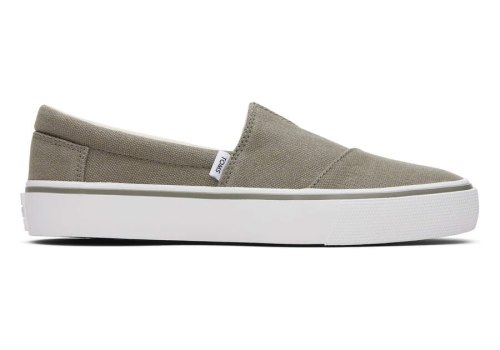 Toms Vetiver Grey Fenix Women's Slip On | UAE863-418