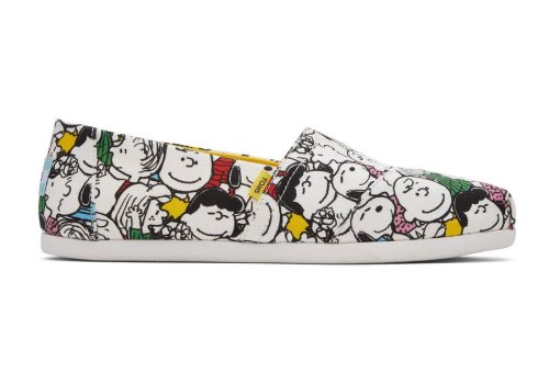 Toms White Peanuts Cast Print X Peanuts® Alpargata Women's Alpargatas | UAE532-713