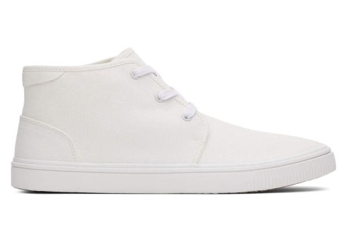 Toms White Carlo Mid Sneaker Men's Sneakers | UAE633-852
