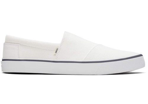 Toms White Fenix Men's Slip On | UAE418-007