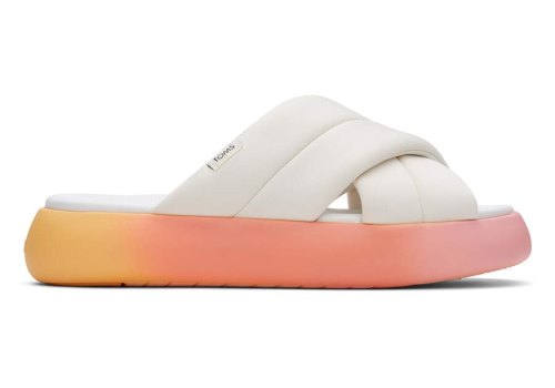 Toms White Mallow Crossover Women's Sandals | UAE328-092