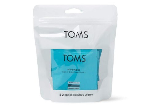 Toms White Shoe Cleaning Wipes 8 Pack Men's Accessories | UAE097-553
