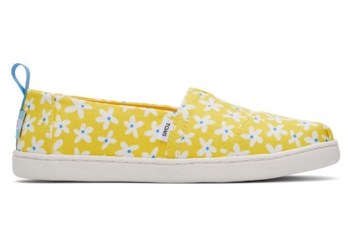 Toms Yellow Daisies Youth Alpargata Sun Daisies Kids' Alpargatas | UAE435-324